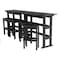 Highwood Usa Lehigh 6pc Bar Height Outdoor Patio Furniture Balcony Set AD-KITBALC201-BKE - alternate 1